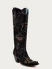 CORRAL GOLD STAMPED FLORAL SUEDE - BOOT LADIES  - A4481