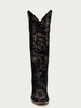 CORRAL GOLD STAMPED FLORAL SUEDE - BOOT LADIES  - A4481