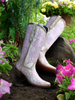 CORRAL CRACKED WHITE PINK LUMINISCENT - BOOT LADIES  - C4143