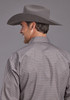 STETSON GREY MINI FOULARD PRINT - MENS SHIRT  - 11-001-0425-0731GY