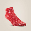 ARIAT PONY PRINT RED AND BLACK - ACCESSORIES SOCKS  - 10047864