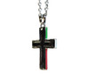 JUSTIN  MEXICAN FLAG STEEL CROSS - ACCESSORIES JEWELRY NECKLACE - 24115NJ1