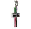 JUSTIN  MEXICAN FLAG STEEL CROSS - ACCESSORIES JEWELRY NECKLACE - 24115NJ1