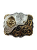 MONTANA SILVERSMITHS 2 TONE NATIONAL MEXICAN EMBLEM - ACC BUCKLE  - 35410YG-674