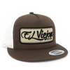 EL VIEJON EV PATCH BROWN WHITE FLAT - HATS CAP  - EV PATCH 10