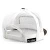 EL VIEJON EV PATCH BROWN WHITE FLAT - HATS CAP  - EV PATCH 10