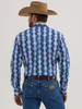 WRANGLER CHECOTAH BLUE PRINT - MENS SHIRT  - 112355375