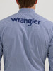 WRANGLER LOGO NAVY HONEYCOMB PRINT - MENS SHIRT  - 112355382