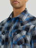 WRANGLER RETRO CORE BLUE PLAID - MENS SHIRT  - 112355385