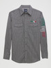 WRANGLER LOGO MEXICO BLACK PRINT - MENS SHIRT  - 112355381