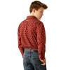 ARIAT PAX CLASSIC FIT BURGUNDY PRINT - KIDS BOYS SHIRT - 10054071