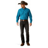 ARIAT PAXTON CLASSIC FIT TEAL PRINT - MENS SHIRT  - 10053869