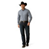 ARIAT TEAM LOGO ORLANDO BLUE TAN - MENS SHIRT  - 10054057