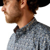 ARIAT TEAM LOGO ORLANDO BLUE TAN - MENS SHIRT  - 10054057