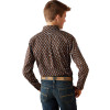 ARIAT TEAM LOGO OAK BROWN LIGHT BLUE - KIDS BOYS SHIRT - 10054069