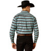ARIAT TEAM OSBORNE TURQUOISE WHITE - MENS SHIRT  - 10054054