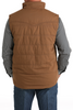 CINCH BROWN QUILTED WESTERN YOKES - MEN VESTS  - MWV1902002