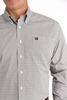 CINCH WHITE GEOMETRIC PRINT - MENS SHIRT  - MTW1105817