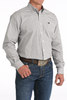 CINCH WHITE GEOMETRIC PRINT - MENS SHIRT  - MTW1105817