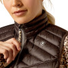 ARIAT IDEAL DOWN MOLE BROWN - LADIES VESTS  - 10052705