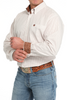 CINCH LONG SLEEVE WHITE PLAID - MENS SHIRT  - MTW1105834