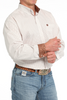 CINCH LONG SLEEVE WHITE PLAID - MENS SHIRT  - MTW1105834