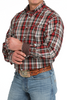 CINCH LONG SLEEVE RED PLAID - MENS SHIRT  - MTW1105838