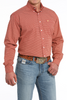 CINCH LONG SLEEVE RED GEO PRINT - MENS SHIRT  - MTW1105843