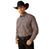 ARIAT CRAWFORD CLASSIC NAVY PRINT - MENS SHIRT  - 10054088