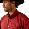 ARIAT IAN WRINKLE FREE RED PLAID - MENS SHIRT  - 10054050