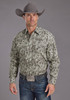 STETSON PAISLEY PRINT GREY - MENS SHIRT  - 11-001-0425-1024GY