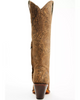 CORRAL STAMPED FLORAL SUEDE TALL SNIP - BOOT LADIES  - A4588