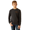 ARIAT WETLANDS NATURE CHARCOAL - KIDS BOYS SHIRT - 10054008