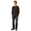 ARIAT WETLANDS NATURE CHARCOAL - KIDS BOYS SHIRT - 10054008