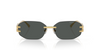 VERSACE DAMIER PLAQUE GOLD DARK GREY - SUNGLASS VERSACE  - 2274100287