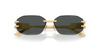 VERSACE DAMIER PLAQUE GOLD DARK GREY - SUNGLASS VERSACE  - 2274100287
