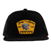 LAZY J RANCH WEAR BLACK GOLD HOT SHOT 5 PANEL - HATS CAP  - BLKBLK4-HS-GLD
