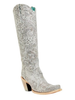 CORRAL SILVER FLORAL TALL TOP - BOOT LADIES  - A4482