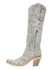 CORRAL SILVER FLORAL TALL TOP - BOOT LADIES  - A4482