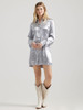 WRANGLER SATIN FRINGE SILVER DRESS - LADIES DRE   - 112356670