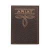 ARIAT TRIFOLD BUG STITCH BROWN - ACCESSORIES WALLET  - A3563402