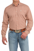CINCH ORANGE GEOMETRIC PRINT - MENS SHIRT  - MTW1105845