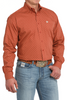 CINCH ORANGE STEER HEAD PRINT - MENS SHIRT  - MTW1105847