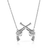 MONTANA SILVERSMITHS CROSSED PISTOL PENDANT - ACCESSORIES JEWELRY NECKLACE - NC5879