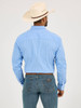 WRANGLER CODY JOHNSON BLUE PLAID - MENS SHIRT  - 112359684