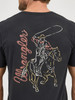 WRANGLER GRAPHIC TEE JET BLACK COWBOY - MENS TEE  - 112358746