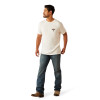 ARIAT MEXICALI ANTIQUE WHITE TEE - MENS TEE  - 10054829