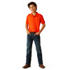 ARIAT TEK POLO CHERRY TOMATO - KIDS BOYS POLO - 10055281