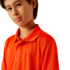 ARIAT TEK POLO CHERRY TOMATO - KIDS BOYS POLO - 10055281