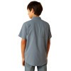 ARIAT VENTTEK OUTBOUND NEWSBOY BLUE - KIDS BOYS SHIRT - 10055418